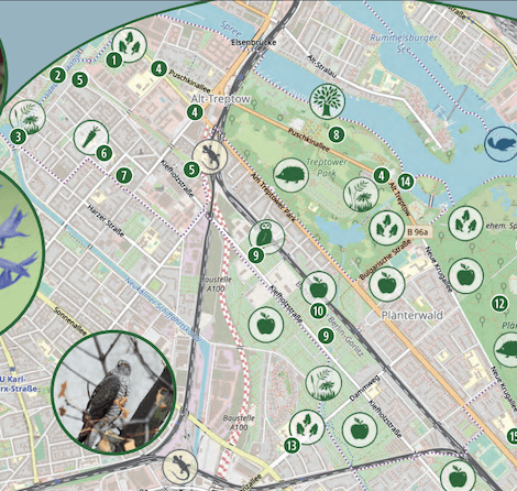 Karte Stadtnatur Treptower Park